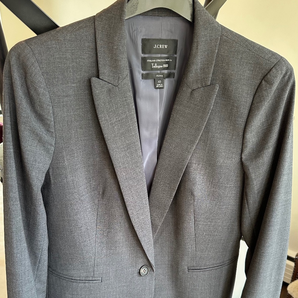 j Crew Parke blazer tollegno wool size 10